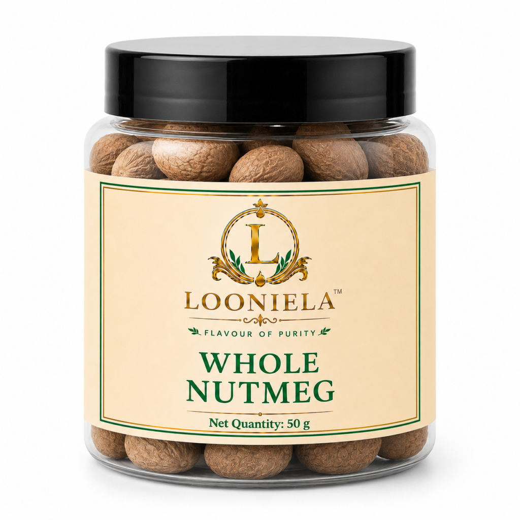 LOONIELA™ Whole Nutmeg (Jaiphal) – 50 g