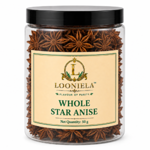 LOONIELA™ Whole Star Anise (Chakra Phool) – 50 g